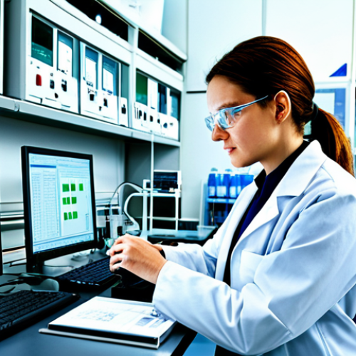 **

"A female scientist in a fully clothed, professional lab coat, working at a complex electrochemical research setup in a brightly lit laboratory, appropriate attire, safe for work, perfect anatomy, natural proportions, realistic rendering, high resolution."

**