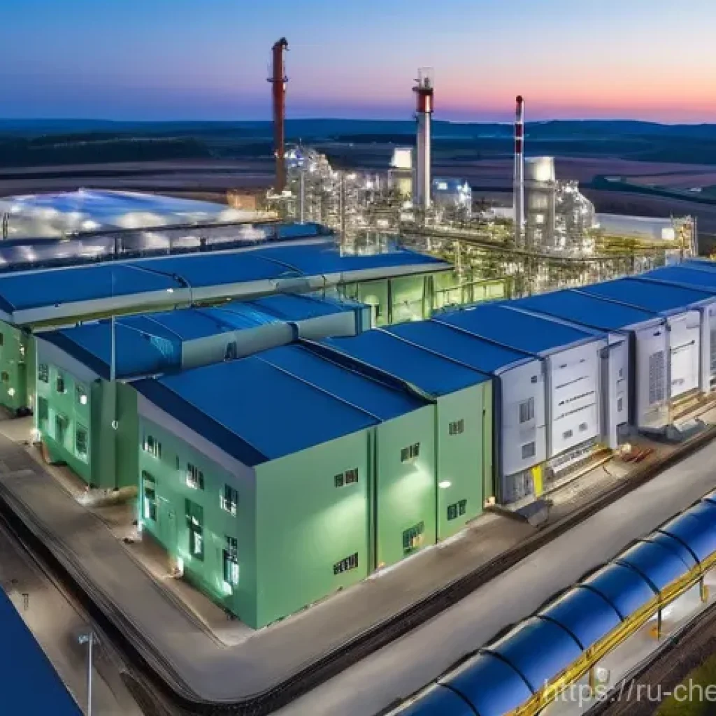 화학반응공학 - **A modern and clean chemical engineering plant at sunrise, showcasing the "heart of production."**
...