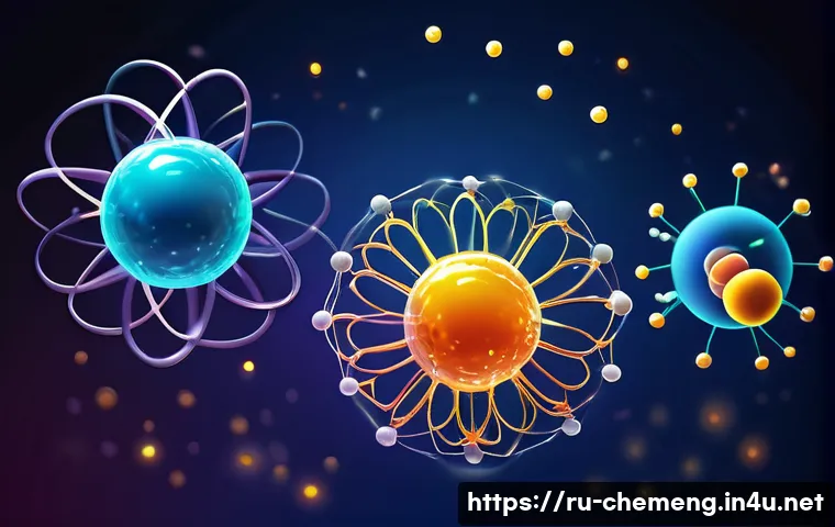 유기화학과 무기화학 - A highly detailed scientific illustration of various chemical bonds connecting atoms in molecules, f...